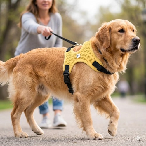 Dog harness large dogs - dogs, yellow