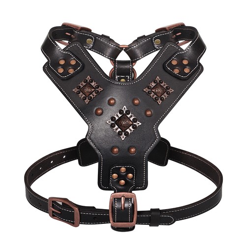 Genuine leather rivet studded - genuine,